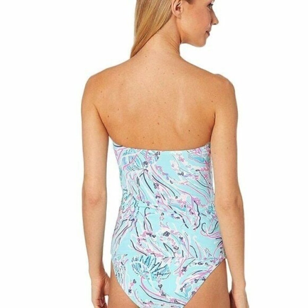 Lilly Pulitzer Lulo Tankini Top in “Bayside Blue Under the Moon” - Picture 6 of 6